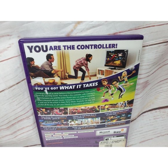 Lot Of 2 Xbox 360 Live Kinect Adventures And Sports Video Game Bundle - Picture 11 of 12